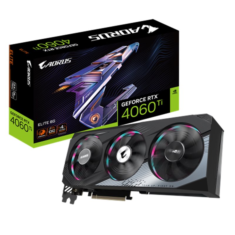 Gigabyte AORUS GeForce RTX 4060 Ti ELITE 8G NVIDIA 8 GB GDDR6