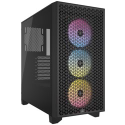 CAJA CORSAIR 3000D AIRFLOW MID-TOWER CRISTAL TEMPLADO NEGRA CC-9011251-WW