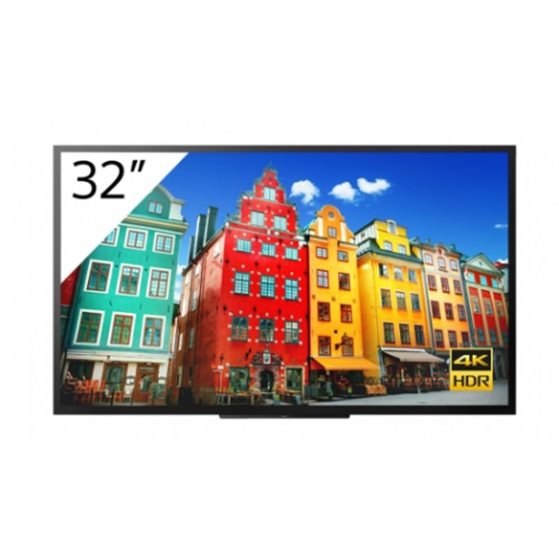 Sony FW-32BZ30J1 pantalla de señalización Pantalla plana para señalización digital 81,3 cm (32") LCD Wifi 4K Ultra HD Negro Proc