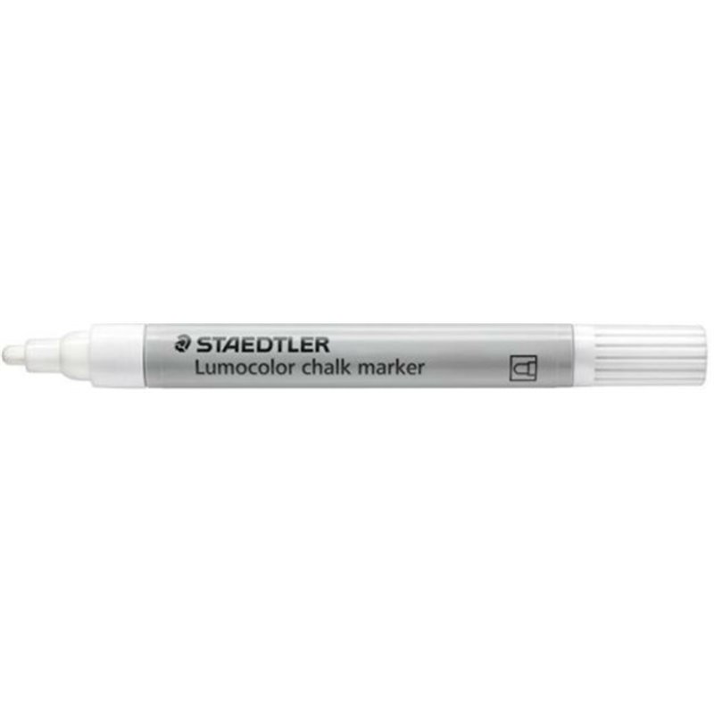 ROTULADOR CHALK MARKER LUMOCOLOR 344 TIZA LÍQUIDA BLANCO STAEDTLER 344-0