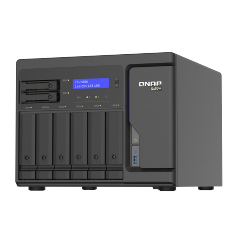 QNAP TS-h886 NAS Torre Ethernet Negro D-1602