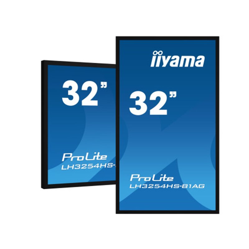 MONITOR IIYAMA 32" (LH3254HS-B1AG) 1920x1080 / FHD IPS / OPERATIVIDAD 24/7 / 500 CD/M / 8MS / DVI / VGA / DVI / 3XHDMI / DP/  WI