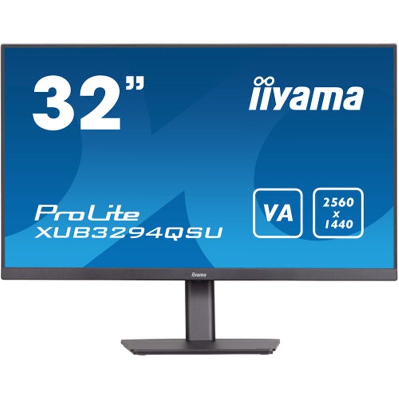 iiyama ProLite XUB3294QSU-B1 pantalla para PC 80 cm (31.5") 2560 x 1440 Pixeles Wide Quad HD LCD Negro