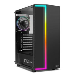 NOX CAJA ATX INFINITY GAMMA. SEMITORRE. ARGB RAINBOW. LATERAL CRISTAL TEMPLADO