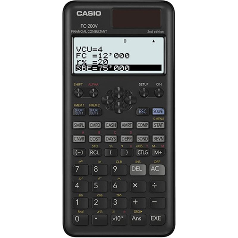 CALCULADORA FINANCIERA CASIO FC-200V-2