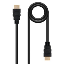 Nanocable Cable HDMI V1.4 Alta Velocidad / HEC), A/M-A/M, Negro, 1 m