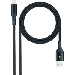 NANOCABLE CABLE LIGHTNING A USB 2.0, LIGHTNING/M -USB A/M, N