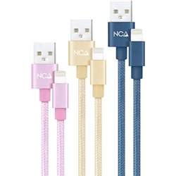 NANOCABLE 3 CABLES LIGHTNING A USB 2.0, LIGHTNING/M-USB A/M,