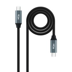 Nanocable 10.01.4300 cable USB 0,5 m USB4 Gen 2x2 USB C Negro