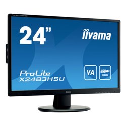 iiyama ProLite X2483HSU-B5 pantalla para PC 60,5 cm (23.8") 1920 x 1080 Pixeles Full HD LED Negro