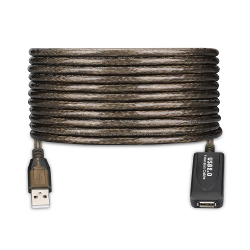 Ewent EW1021 cable USB 10 m USB 2.0 USB A Negro