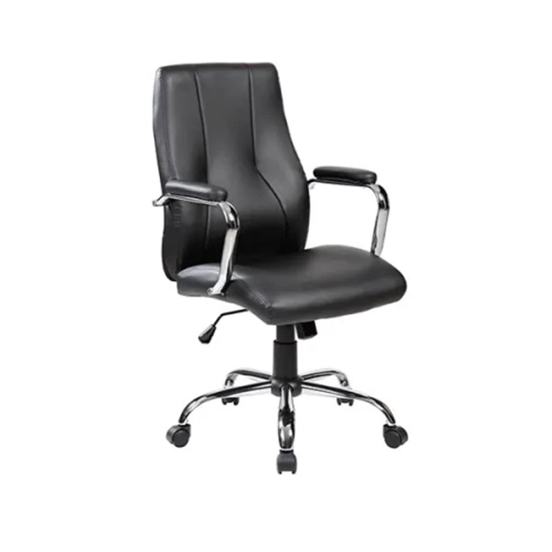 SILLA DE DIRECCIÓN SÍMIL PIEL NEGRO ROCADA 988V22