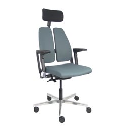 SILLA XILIUM DUO TRASLAK X-MOVE BONDAI GRIS BRAZO 4D CABECERO NEGRO PIQUERAS Y CRESPO 365DTKNBN8010B3DC