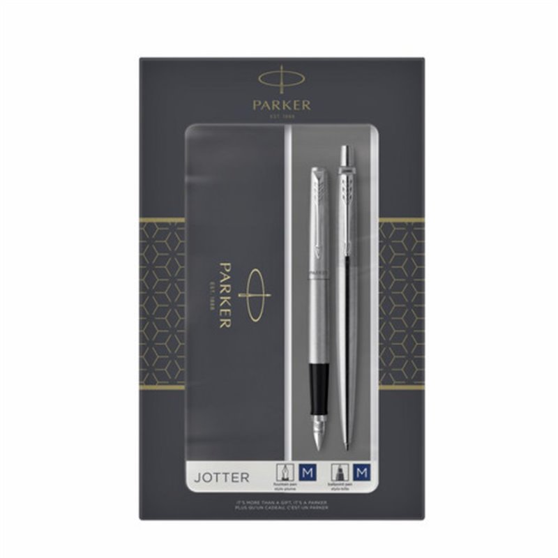 SET JOTTER. DUO PLUMA + BOLÍGRAFO ACERO CT PARKER 2093258