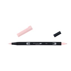 ROTULADOR DOBLE PUNTA PINCEL DUAL BRUSH-761 - COLOR CARNATION. TOMBOW ABT-761