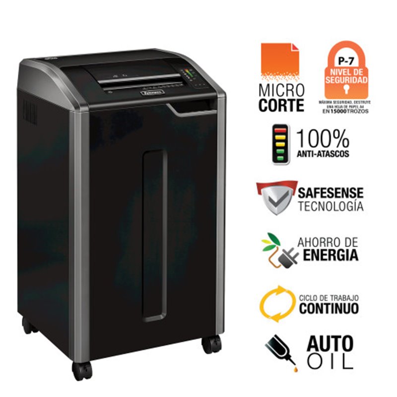 DESTRUCTORA MAXIMA SEGURIDAD P-7 425HS FELLOWES 4250501