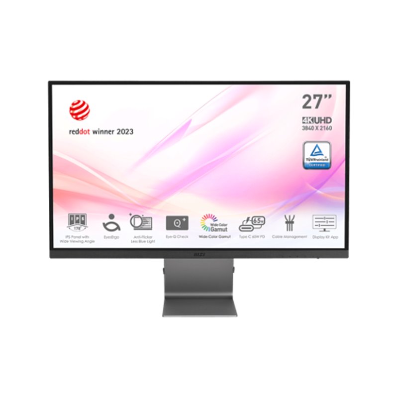 MSI Modern MD271UL 68,6 cm (27") 3840 x 2160 Pixeles 4K Ultra HD Gris