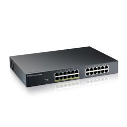 ZYZEL ZYXEL GS1915-24EP, 24-PORT GBE, 12 PORT POE, 130 WATT 802.3AT, RACKMOUNT Y DESKTOP, SIN VENTILADOR, SMART HYBRID MODE SWIT