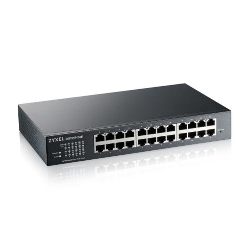 ZYZEL ZYXEL GS1915-24E, 24-PORT GBE SMART HYBRID MODE SWITCH, STANDALONE O NEBULAFLEX CLOUD, RACKMOUNT AND DESKTOP, SIN VENTILAD