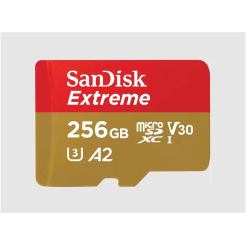 SanDisk Extreme 256 GB MicroSDXC UHS-I Clase 3