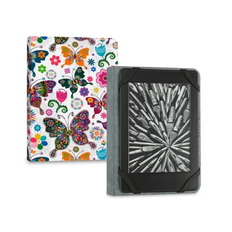 SUBBLIM Funda Libro Electrónico Clever Ebook Case 6" Mariposas