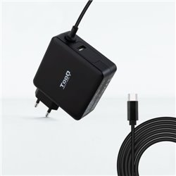 TOOQ CARGADOR PORTÁTIL USB-C PD3.0 90W, NEGRO