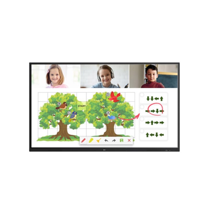 LG 86TR3PJ-B Pantalla plana para señalización digital 2,18 m (86") LED Wifi 390 cd / m² UHD+ Negro Pantalla táctil Android 8.0 1