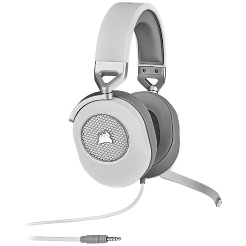 Corsair HS65 SURROUND Auriculares Alámbrico De mano Juego Blanco