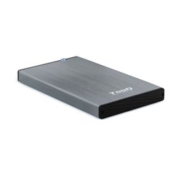 TooQ TQE-2527G caja para disco duro externo Caja de disco duro (HDD) Negro, Gris 2.5"