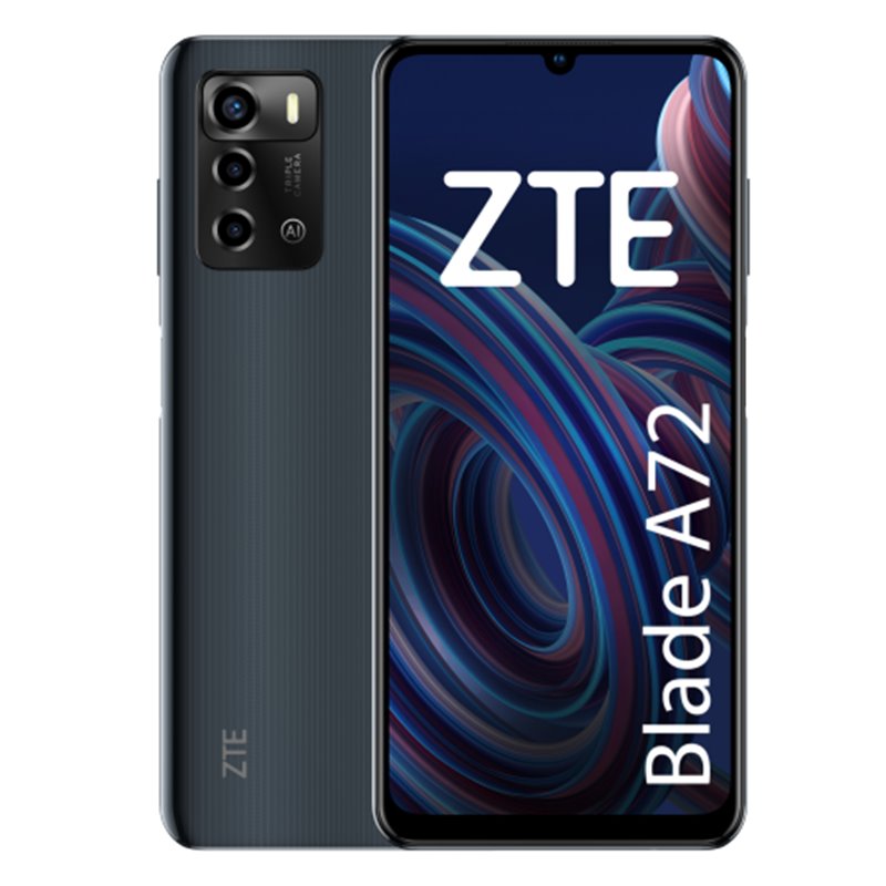 ZTE BLADE A 72 GRIS 4G / 6,745 HD+ / OC 1,6GHZ / 64GB ROM / MEMORY FUSION TECHNOLOGY 3GB / 13+2+2MP