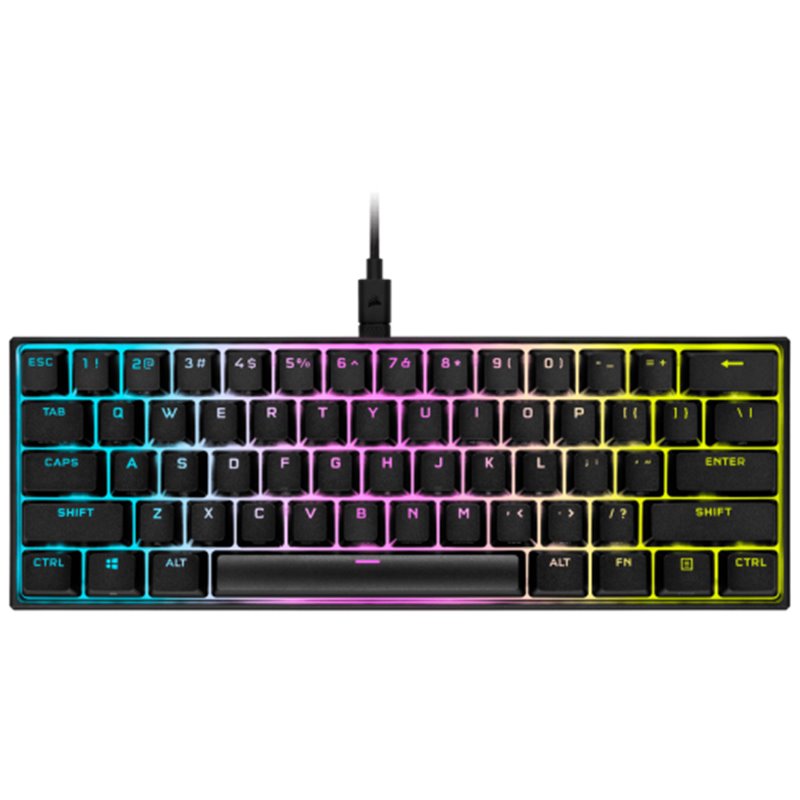 Corsair K65 RGB MINI teclado USB QWERTY Inglés, Español Negro