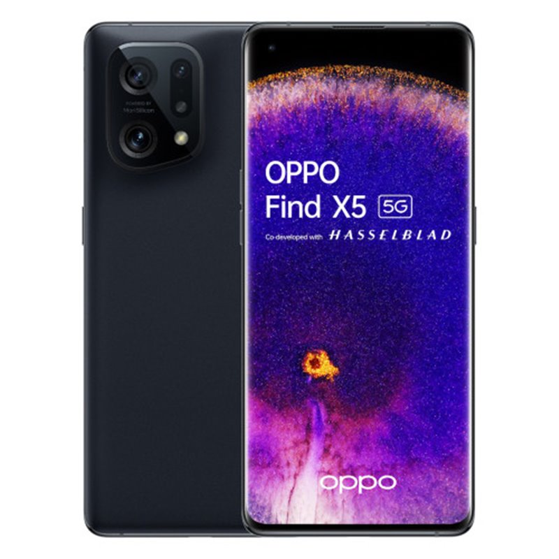 OPPO Find X5 16,6 cm (6.55") SIM doble Android 12 5G USB Tipo C 8 GB 256 GB 4800 mAh Negro