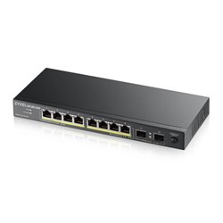 Zyxel GS1100-10HP v2 No administrado Gigabit Ethernet (10/100/1000) Energía sobre Ethernet (PoE) Negro