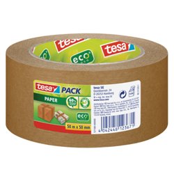 PRECINTO PAPEL ECOLÓGICO MARRON 50MX50MM TESA 57180-00000-02