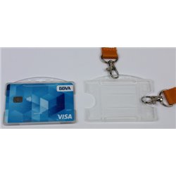 PACK 100 PORTA-TARJETAS PLASTICO RIGIDO 90X57 DOBLE POSICION IBERPLAS 147570100