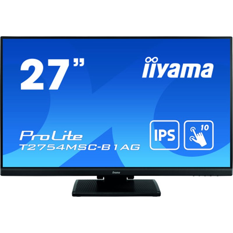 iiyama ProLite T2754MSC-B1AG monitor pantalla táctil 68,6 cm (27") 1920 x 1080 Pixeles Multi-touch Multi-usuario Negro