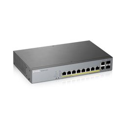 Zyxel GS1350-12HP-EU0101F switch Gestionado L2 Gigabit Ethernet (10/100/1000) Energía sobre Ethernet (PoE) Gris