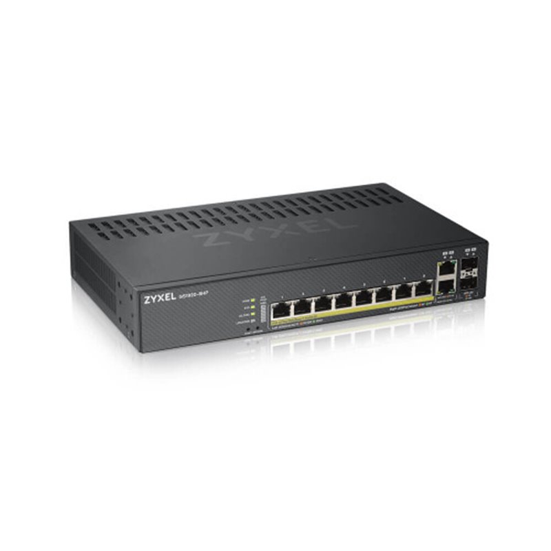 Zyxel GS1920-8HPV2 Gestionado Gigabit Ethernet (10/100/1000) Energía sobre Ethernet (PoE) Negro