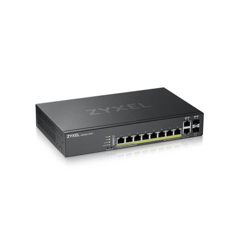 Zyxel GS2220-10HP-EU0101F switch Gestionado L2 Gigabit Ethernet (10/100/1000) Energía sobre Ethernet (PoE) Negro