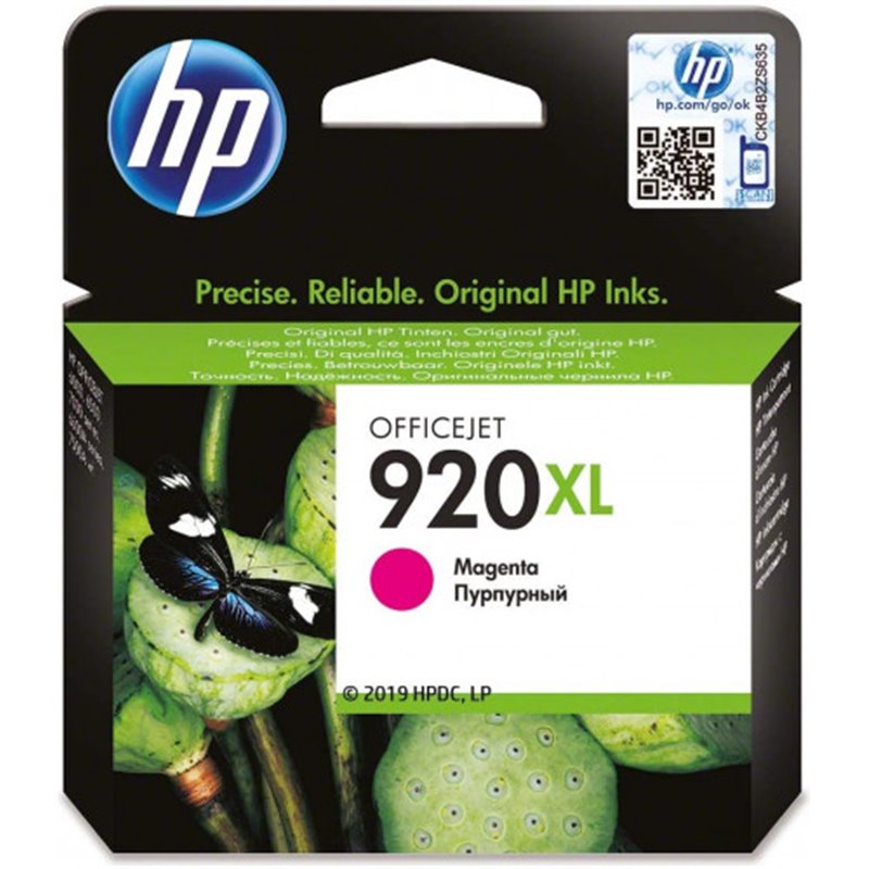 HP 920XL CARTUCHO DE TINTA HP920XL MAGENTA (CD973AE)