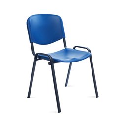 SILLA CONFIDENTE RESPALDO PLASTICO AZUL / ASIENTO PLASTICO AZUL ROCADA 975V15-3