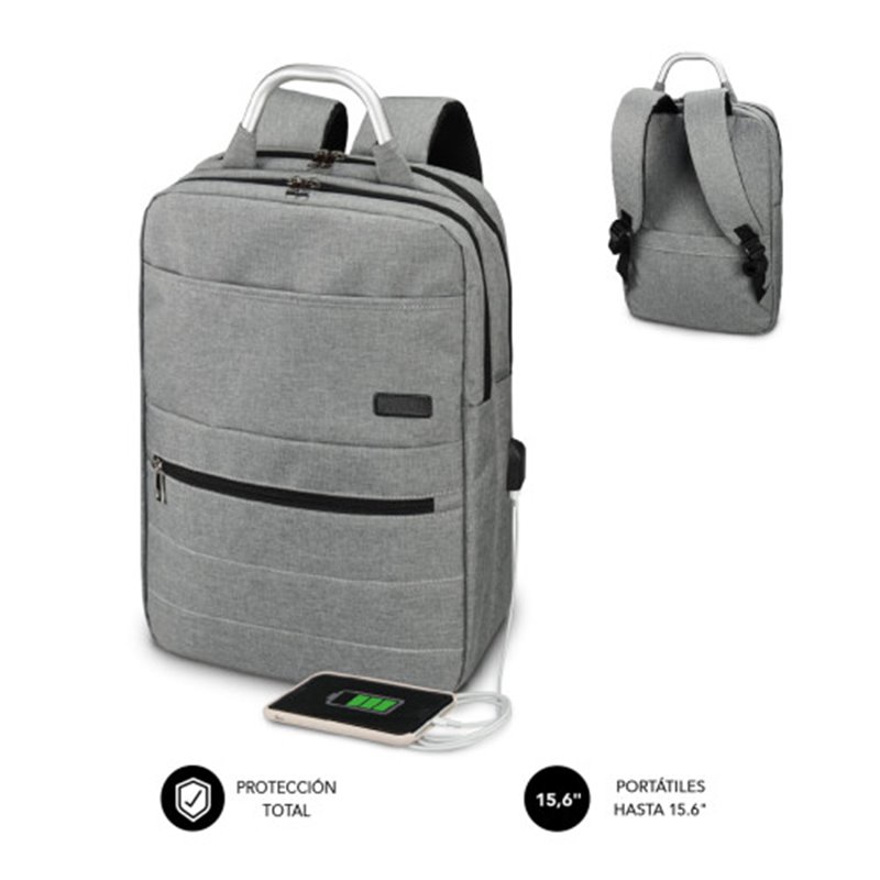 SUBBLIM MOCHILA ELITE AIRPADDING 15.6'' GREY