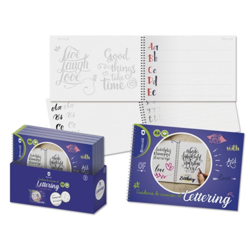 Bismark Cuaderno Lettering A4 -32 Hojas Con Espiral