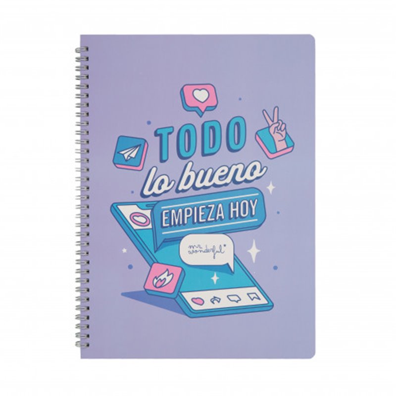 LIBRETA - TODO LO BUENO EMPIEZA HOY MR WONDERFUL WOA11056ES