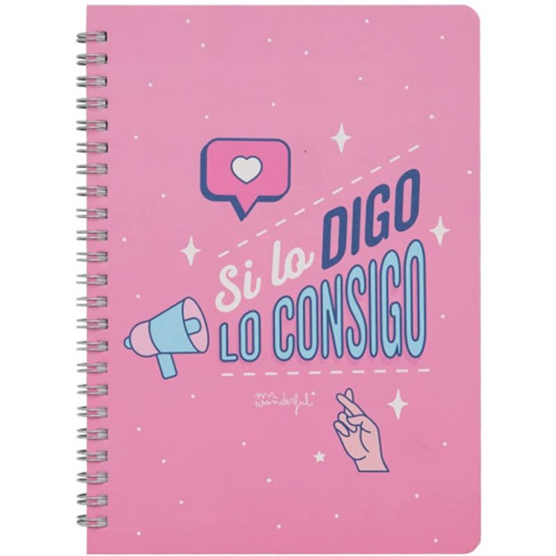 LIBRETA PEQUEÑA - SI LO DIGO, LO CONSIGO MR WONDERFUL WOA11057ES