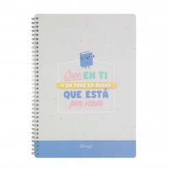 LIBRETA - CREE EN TI Y EN TODO LO BUENO QUE ESTÁ POR VENIR MR WONDERFUL WOA11050ES