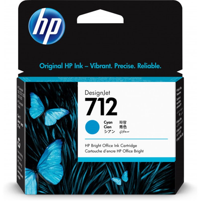 HP712 CARTUCHO GRAN FORMATO HP 712 CIAN (3ED67A)