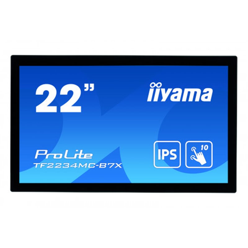 iiyama ProLite TF2234MC-B7X monitor pantalla táctil 54,6 cm (21.5") 1920 x 1080 Pixeles Multi-touch Multi-usuario Negro