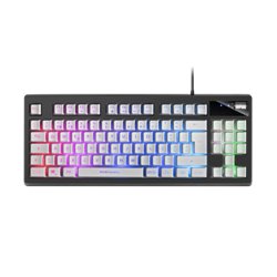 Mars Gaming MKAXWPT teclado USB Portugués Negro, Blanco