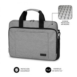 SUBBLIM Maletín Ordenador Air Padding Laptop bag 15,6" Grey